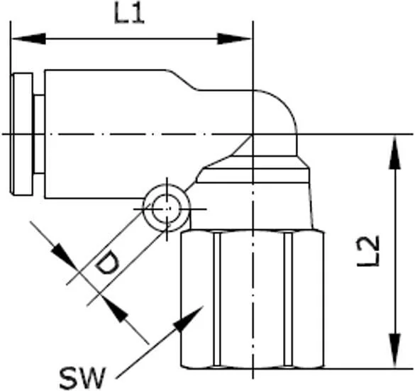 Kramp - ECFS614P - Push-In Fitting