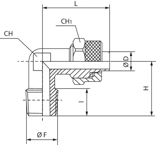 Kramp - ECPOT618 - Elbow Coupler Push-on