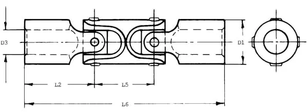 Kramp - EDS52025100 - Double Joint