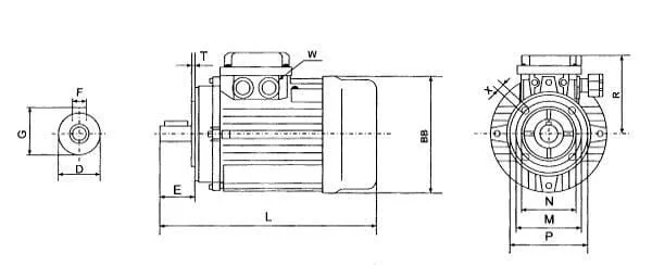Kramp - EM100L2B14300IE3A - Electric Motor 3 kw