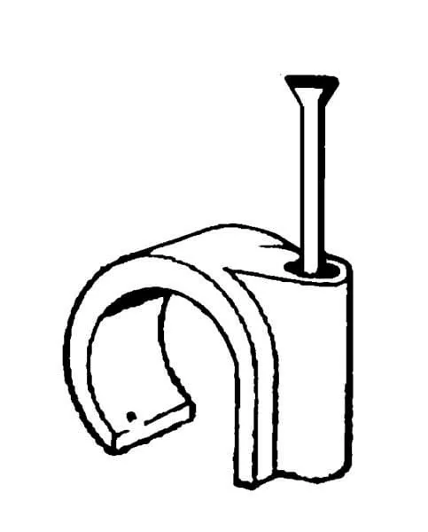 Kramp - EM366523 - Cable Clip, 5-7mm, White