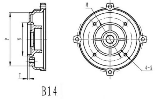 Kramp - EM9100B14FLA3 - Engine Flange 100-B14