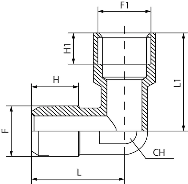 Kramp - EMF38 - Elbow Fitting