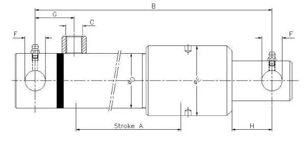 Kramp - EPL30600ST - Kramp Cylinder EPL30-600/704