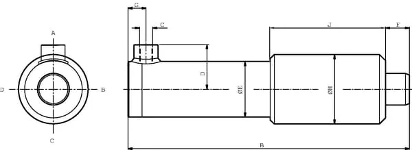 Kramp - EPL50400C - Kramp Cylinder EPL50-400 C Series