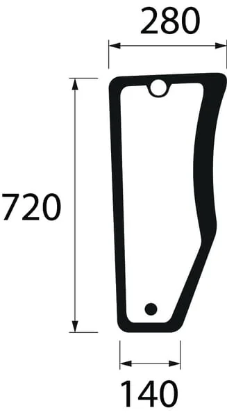 Kramp - ER200605N - Lower Front Glass