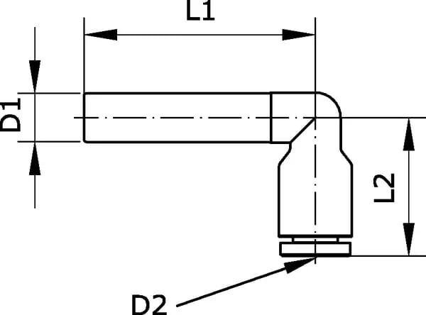Kramp - ETER1012P - Kramp L-Push-In Coupling 10x12mm