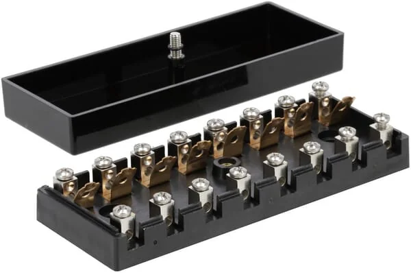 Kramp - FB10009KR - Fuse Box Ceramic 8 Way, 12/24V, Screw Terminals