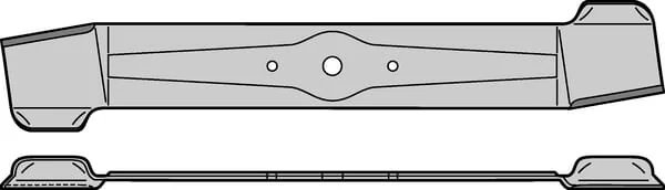 Kramp - FGP007904 - Blade L: 525mm/21", Round Hole: Diameter 16 Suitable For Mountfield By Kramp