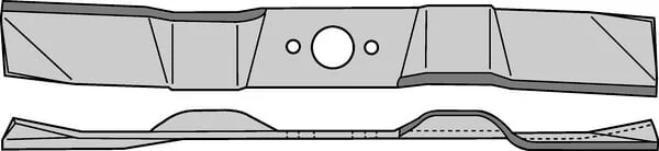 Kramp - FGP010047 - Blade L: 482mm/18", Round Hole: Diameter 24 Suitable For Husqvarna By Kramp