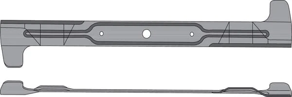 Kramp - FGP405539 - Blade L: 620mm, Round Hole: Diameter 18 Suitable For Castelgarden/Iseki By Kramp