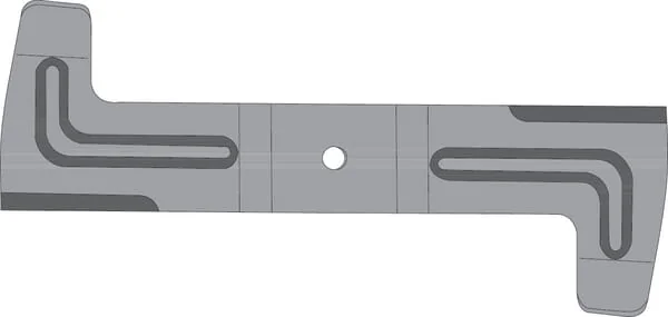 Kramp - FGP406456 - Blade L: 422mm, Round Hole: Diameter 18.3 Suitable For Kubota By Kramp