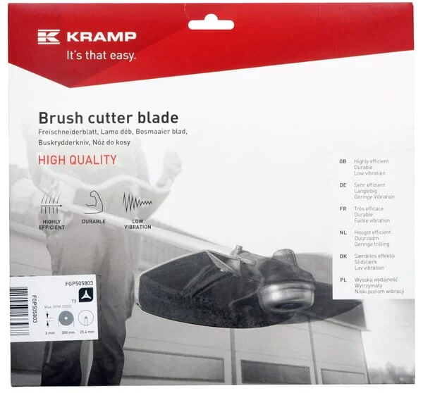 Kramp - FGP505803 - Brushcutter Blade 3t, L:300, Diameter 25.4, 3mm