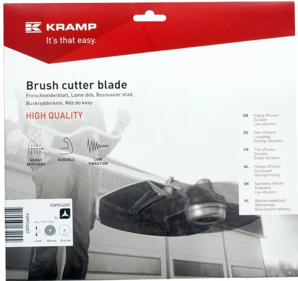 Kramp - FGP514257 - Brushcutter Blade 3t, L:300, Diameter 25.4, 4mm