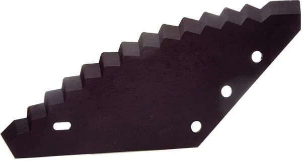 Kramp - FM01134C - Mixing Trailer Knife, Carbide, 528x274x6 mm, Diameter 19.5 mm