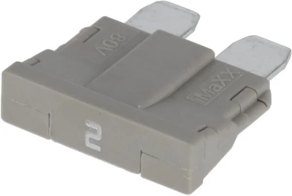 Kramp - FS1802PKR - Fuse Standard Blade 80V 2A Grey Pack 10x Kramp