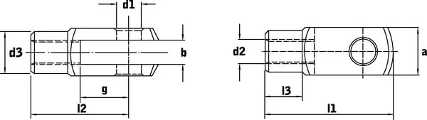 Kramp - GM2015CR - Clevis M20x1.5 S.S.