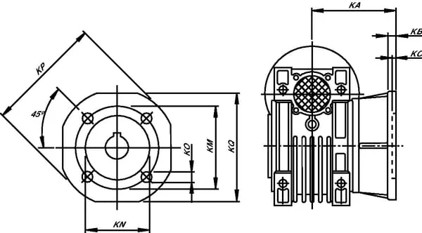 Kramp - GMR9050FL - Kramp Output Flange Type FL GMR 050