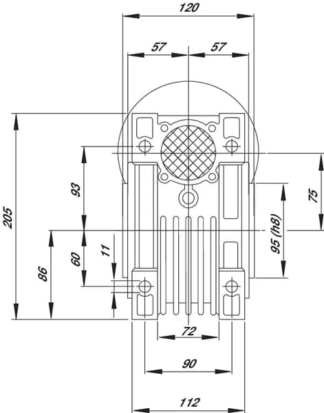 Kramp - GR07530 - Worm Gear Reducer I = 30