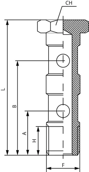 Kramp - HBDO18 - Hollow Bolt Double