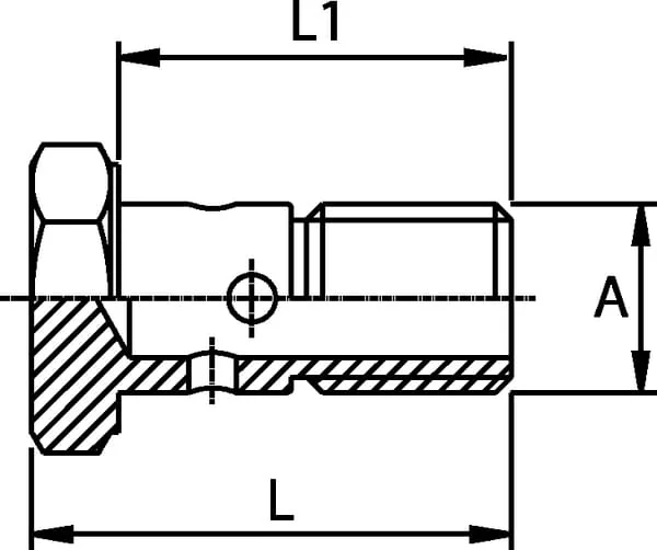 Kramp - HBMF12125 - Banjo Bolt m12x1.25