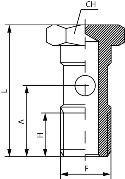 Kramp - HBSOM5 - Single Hollow Bolt