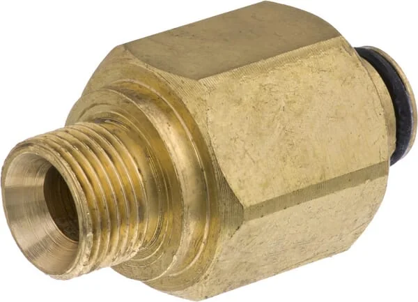Kramp - HD565683 - Adaptor K-Lock TR22 Female Thread x 3/8" Male Thread, Brass