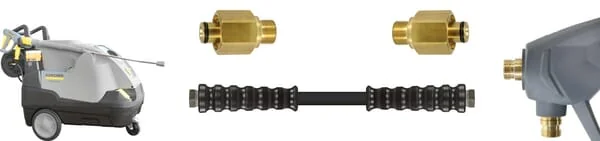 Kramp - HD565683 - Adaptor K-Lock TR22 Female Thread x 3/8" Male Thread, Brass