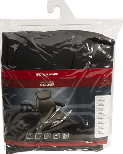 Kramp - I60046KR - Tailored Seat Cover, PVC, Black, Designed for Grammer