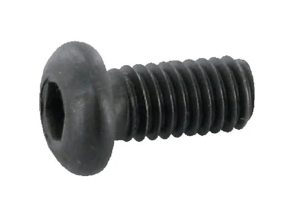 Kramp - ISO7380610109B - Flat Round Hex Screw m6x10 10.9 Black