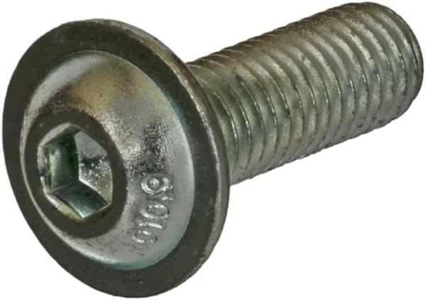 Kramp - ISO7380ULF520109 - Flat Round Hex Screw M5X20 10.9 ZP