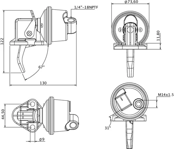 Kramp - J928143KR - Fuel Pump CI