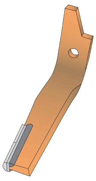 Kramp - KE0115C2 - Kreiselegge-Zinke 2x Hartmetallplatte Links Fuer Amazone
