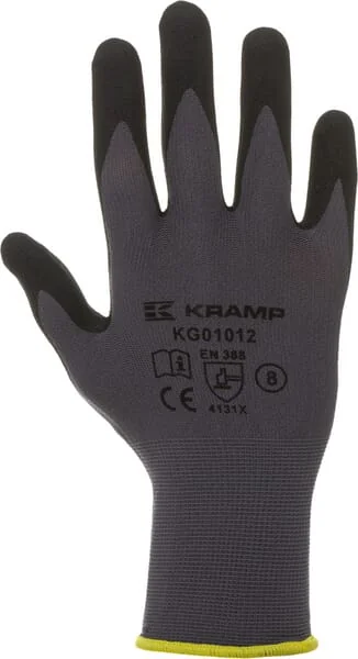 Kramp - KG0101211 - Work Gloves Grey Nylon 27cm Long Size 11/2XL Protect by Kramp