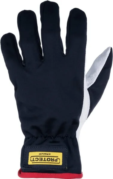 Kramp - KG0101506 - Work Gloves Made of Black-White Leather/Polyester Size 6/XS Protect by Kramp