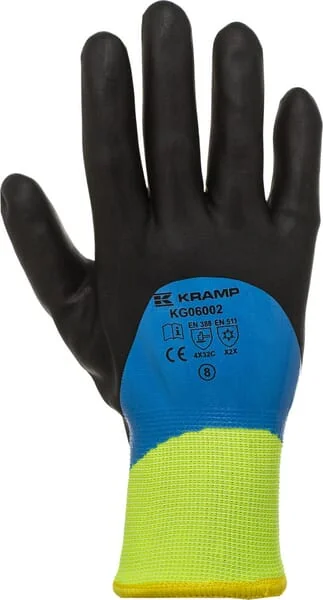 Kramp - KG0600210 - Arbeitsschutzhandschuhe aus Schwarz Polyester/Acryl 26 cm Laenge Groesse XL