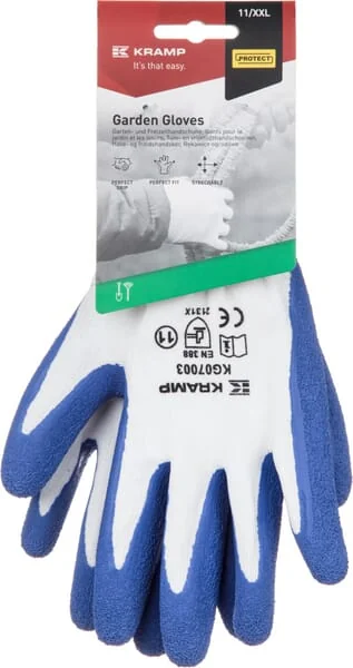 Kramp - KG0700310 - White Polyester Working Gloves Size 10/XL Protect By Kramp