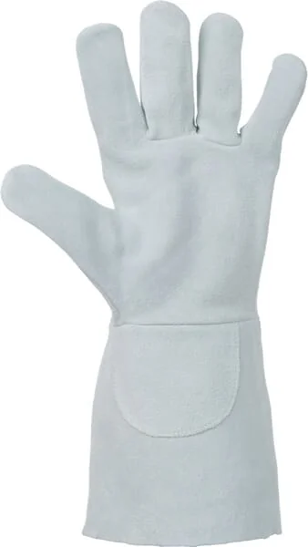 Kramp - KG0800209 - Grey Leather Working Gloves Size 9/L Protect By Kramp