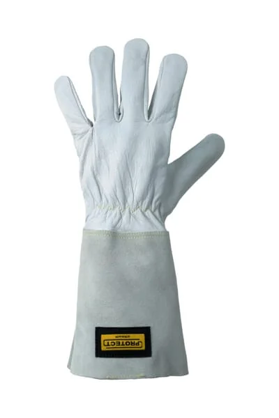 Kramp - KG0800310 - Work Gloves Grey Leather Size 10/XL Protect by Kramp