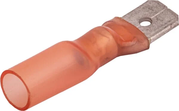Kramp - KK500515 - Terminal Blade Male, Red, 0.5-1.5mm² 6.3x0.8mm (25x)