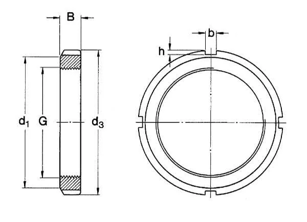 Kramp - KM07 - Locknut M35x1.50 Steel Kramp