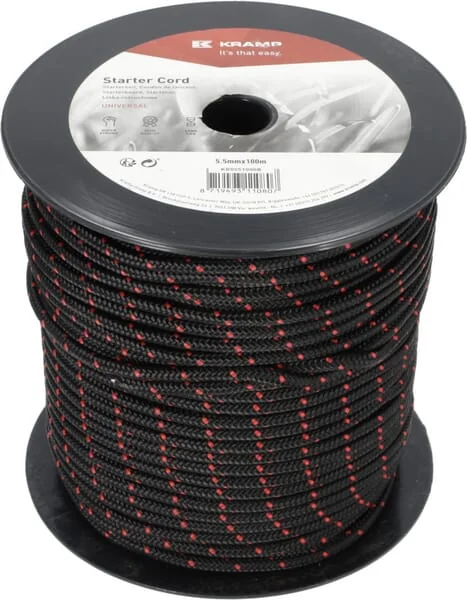 Kramp - KR0551000B - Starter Cord 5.5mm x 100m Black
