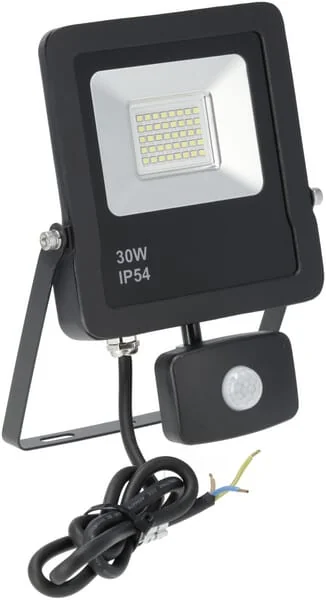 Kramp - KRFL30865SBK - LED Floodlight, 30W, 6500K Sensor
