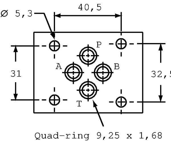 Kramp - KRMRF03D3 - Kramp Pressure Control Valve NG6 A ↔ B