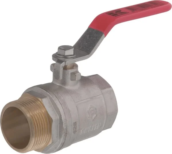 Kramp - KS114MKR - Ball Valve BSP Fem./Male 1 1/4" + SS Handle