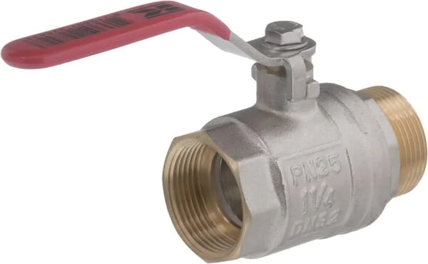 Kramp - KS114MKR - Ball Valve BSP Fem./Male 1 1/4" + SS Handle