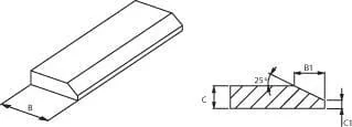 Kramp - KT200202 - Bucket Edge Strip 200x20mm x2m HB500 Kramp