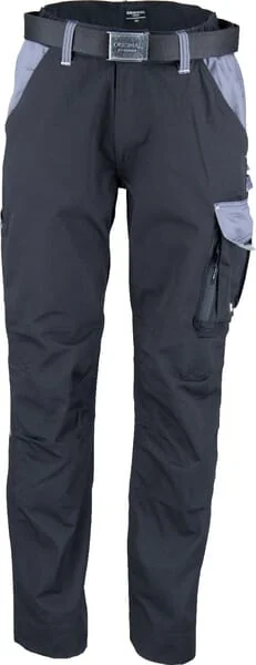 Kramp - KW102030089075 - Work Pants, Unisex, 2xs, W26-30", Black/Grey, Kramp Original