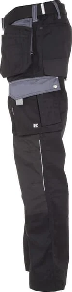 Kramp - KW102830089080 - Pants, Unisex, XS, W28-32", Black-Grey, Kramp Original