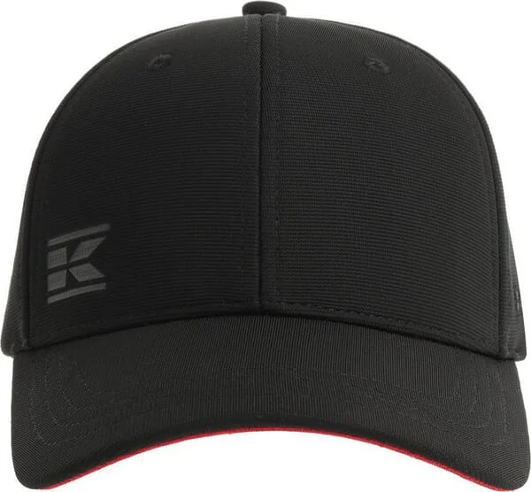 Kramp - KW10900102 - Baseball Cap, Black with Red Accent Visor